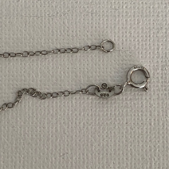 Sterling Silver Topaz CZ necklace - Picture 5 of 6